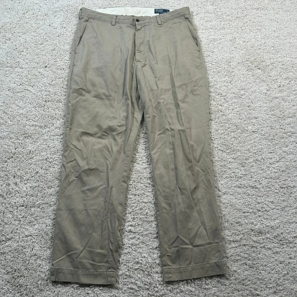 Polo Ralph Lauren Prospect Pant 38x32 Tan Khaki Classic Chino Straight Leg